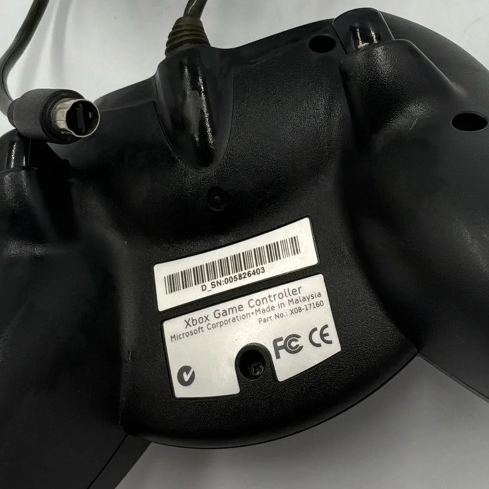 Microsoft Xbox Duke Controller Original OG Wired Black Gamepad Breakaway Untestd
